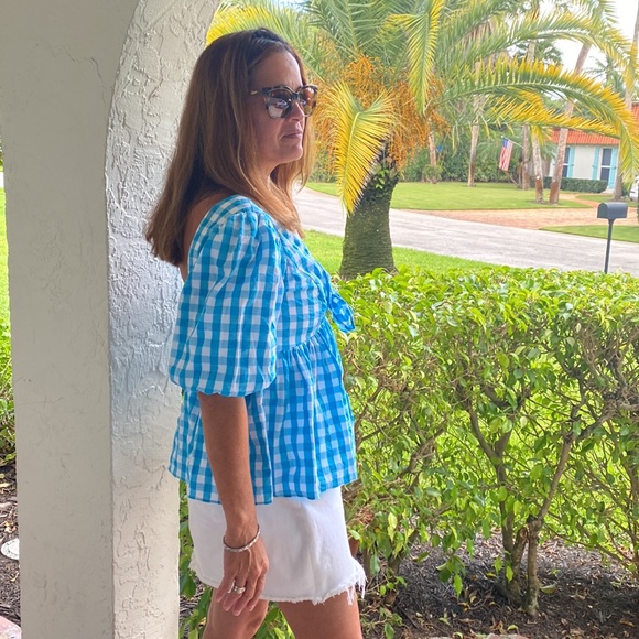 Lilly Pulitzer Top-size 2 -Sarafina Short Sleeve - Picture 2 of 16